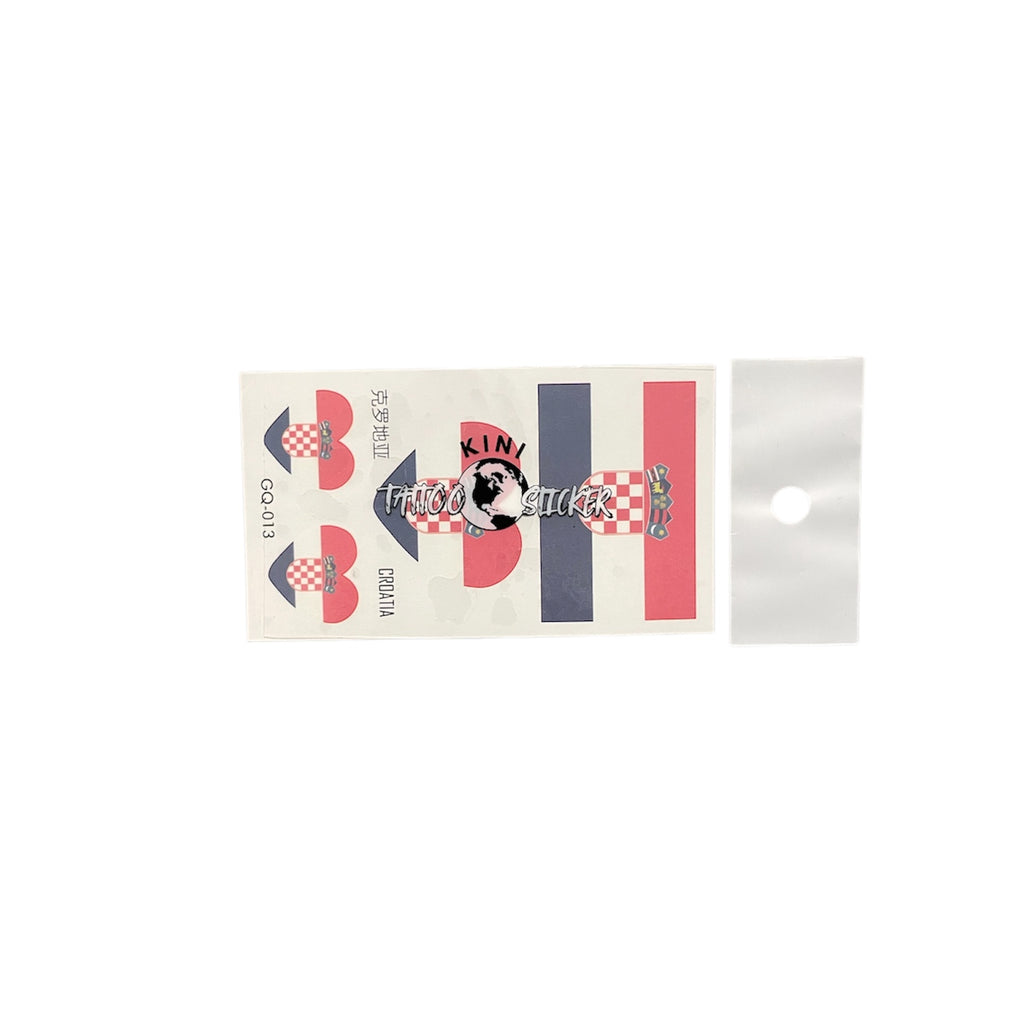 Country Flag Temporary Tattoos (PACK OF 4)