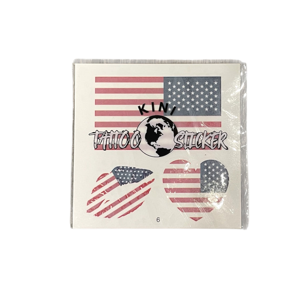 Country Flag Temporary Tattoos (PACK OF 3)