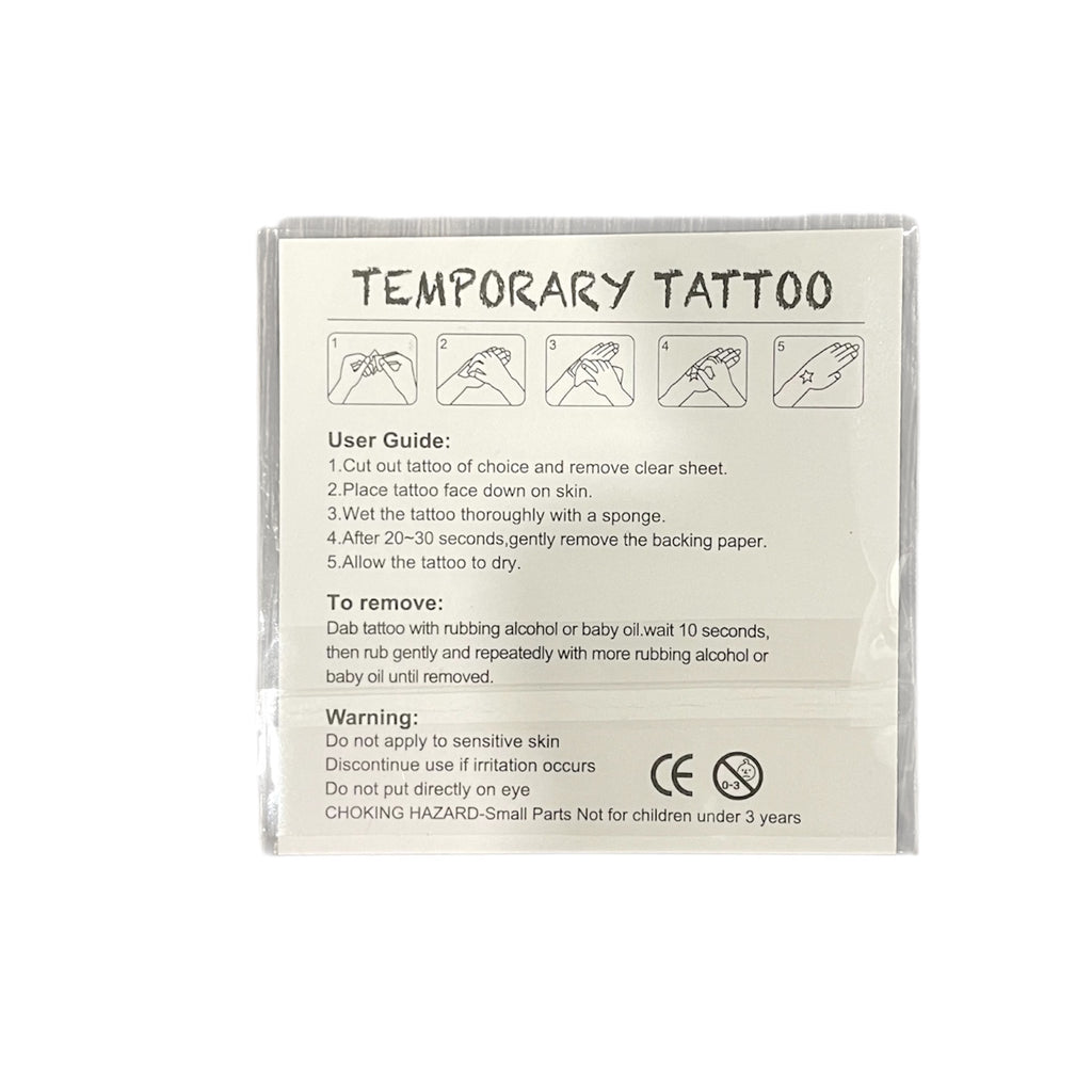 Country Flag Temporary Tattoos (PACK OF 3)