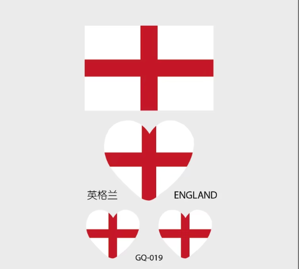 Country Flag Temporary Tattoos (PACK OF 4)