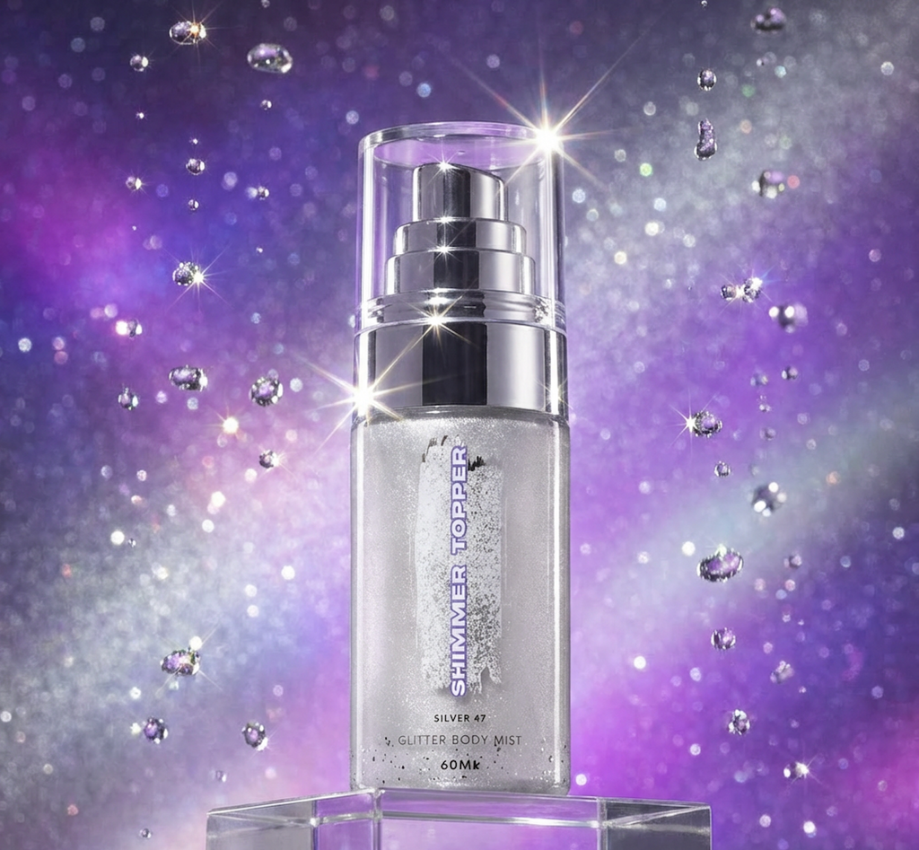 Shimmer Topper glitter hair & body mist