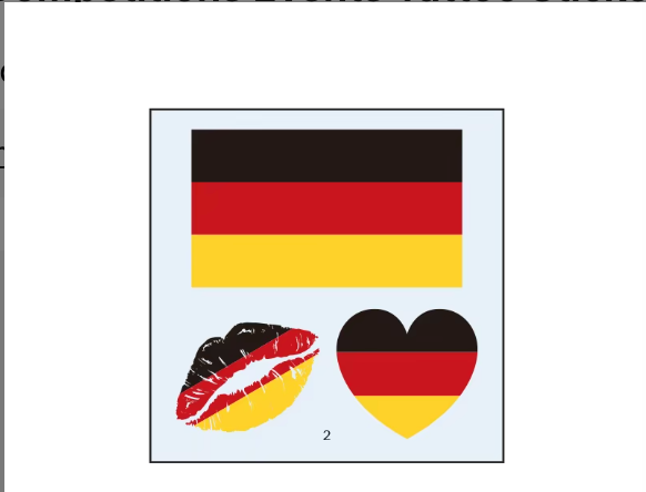 Country Flag Temporary Tattoos (PACK OF 3)