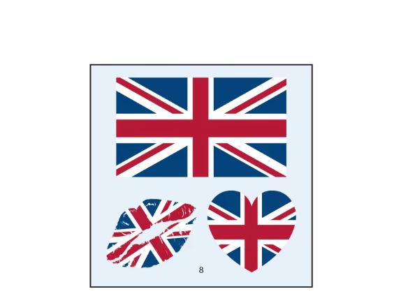 Country Flag Temporary Tattoos (PACK OF 3)