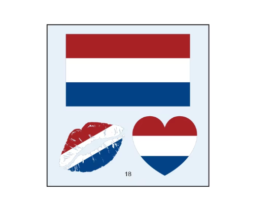 Country Flag Temporary Tattoos (PACK OF 3)